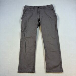 Boden Women's Richmond Cropped Trousers Pants Grey US 8P UK 12P Petite